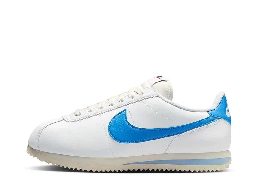 Nike cortez blue swoosh discount
