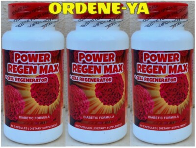 Power Regen Max Diabetic Formula Supplement   Cell Regenerator   180 Capsules