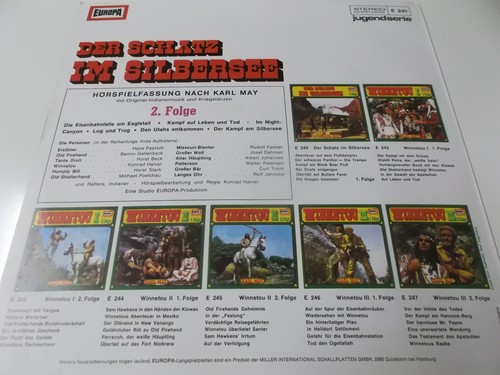 68464 - DER SCHATZ IM SILBERSEE 2. FOLGE - EUROPA HÖRSPIEL VINYL LP (KARL MAY) - Bild 2 von 3