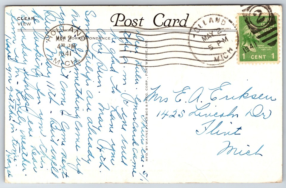 Sparta WisconsinHigh School Building1940s Silver Border Postcard eBay