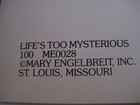 UNUSED 1980 vintage greeting card Mary Engelbreit BLANK Life's Too Mysterious... — photo 8