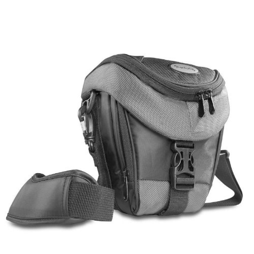 Mantona Premium Colt Borsa per Fotocamere Reflex, Nero/Grigio - NUOVO