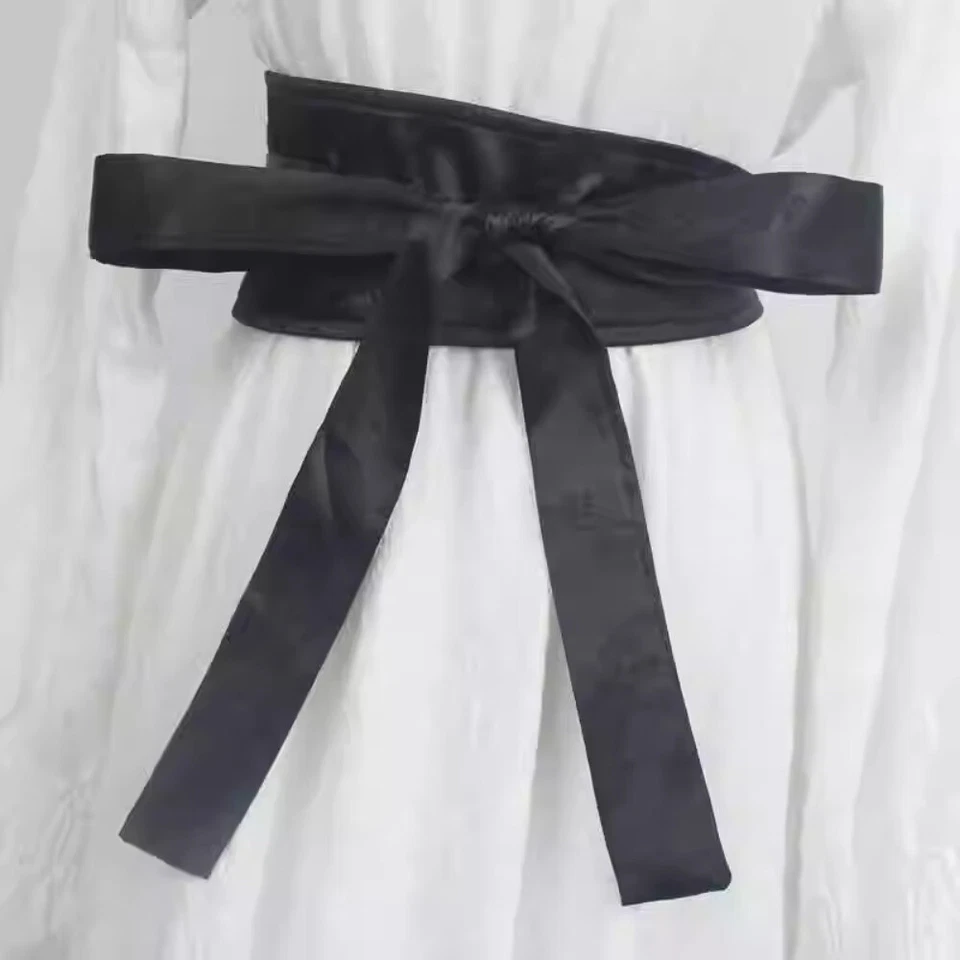 Ceinture Corset Obi En Satin Fausse Soie Pour Femmes Pour Kimono Yukata - Photo 3/4
