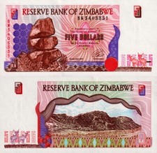 Simbabwe - 5 Dollar 1997 - Fds UNC