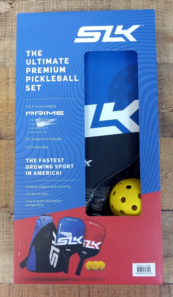 SLK Prime Max Pickleball Bundle with 2 Paddles 3 Balls Carry Bag
