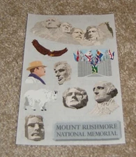 Mrs. Grossman Paper Whisper Stickers ~ Mount Rushmore National Memorial