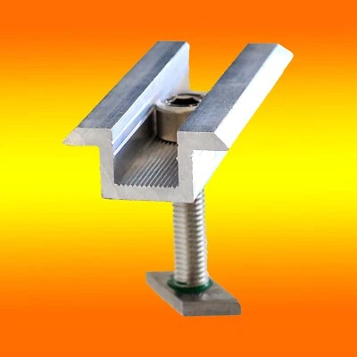 BAU-TECH SOLARENERGIE Mittelklemme 40mm (0% MwSt.*) Standard inkl. Verschraubung PV Solar Montage