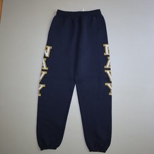 United States NAVY Graphic Sweatpants Soffee Men's Small Made in USA Joggers