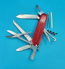 Red Victorinox Swiss Army Huntsman Knife Multi Tool!