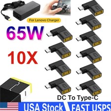 65W USB C Type C To PD Power Charger Adapter Square Converter For Lenovo Laptop
