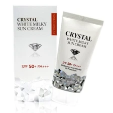 [3W CLINIC] Crystal White Milky Sun Cream SPF50+ PA+++ 50ml / Korean Cosmetics