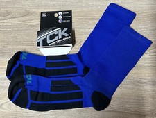 TCK Sports Performance 2.0 Crew Socks X-Large Royal Blue       
