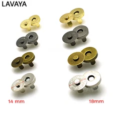 14mm 18mm Magnetic Snap Fasteners Clasps Buttons For Handbag Craft Sewing