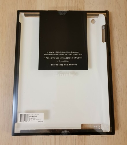More thing New iPad 3 & 2 Granite Collection Case Smart Cover Compatable - White - 第 3/3 張圖片