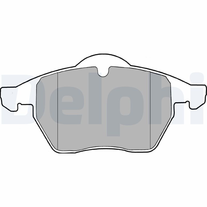 Kit plaquettes de frein DELPHI LP1407 pour trajets quotidiens sécurisés en Audi A4 B5