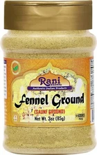 Rani Fennel Ground (Saunf) Powder Spice 3oz (85g) PET Jar