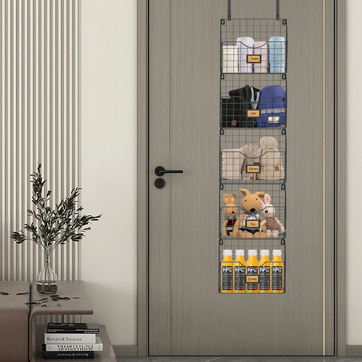 Stackable Wall File System Over The Door X-cosrack Stackable Hanging Wall Files Rack & 4-Tier ...