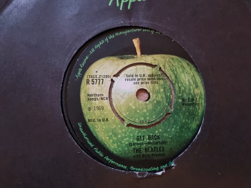 THE BEATLES Get Back R5777 7" Single Apple Records - Bild 2 von 4