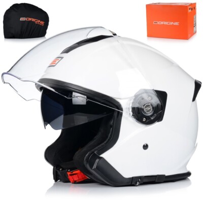 Jethelm Motorradhelm Origine Palio Helm mit integrierter Sonnenblende Rollerhelm
