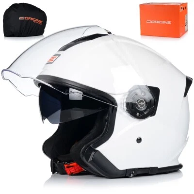 Jethelm Motorradhelm Origine Palio Helm mit integrierter Sonnenblende Rollerhelm - Bild 1 von 4