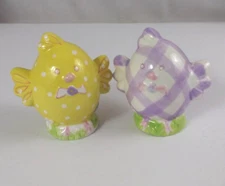 Vintage Essential Home Kmart Easter Chicks 3" Salt & Pepper Shakers