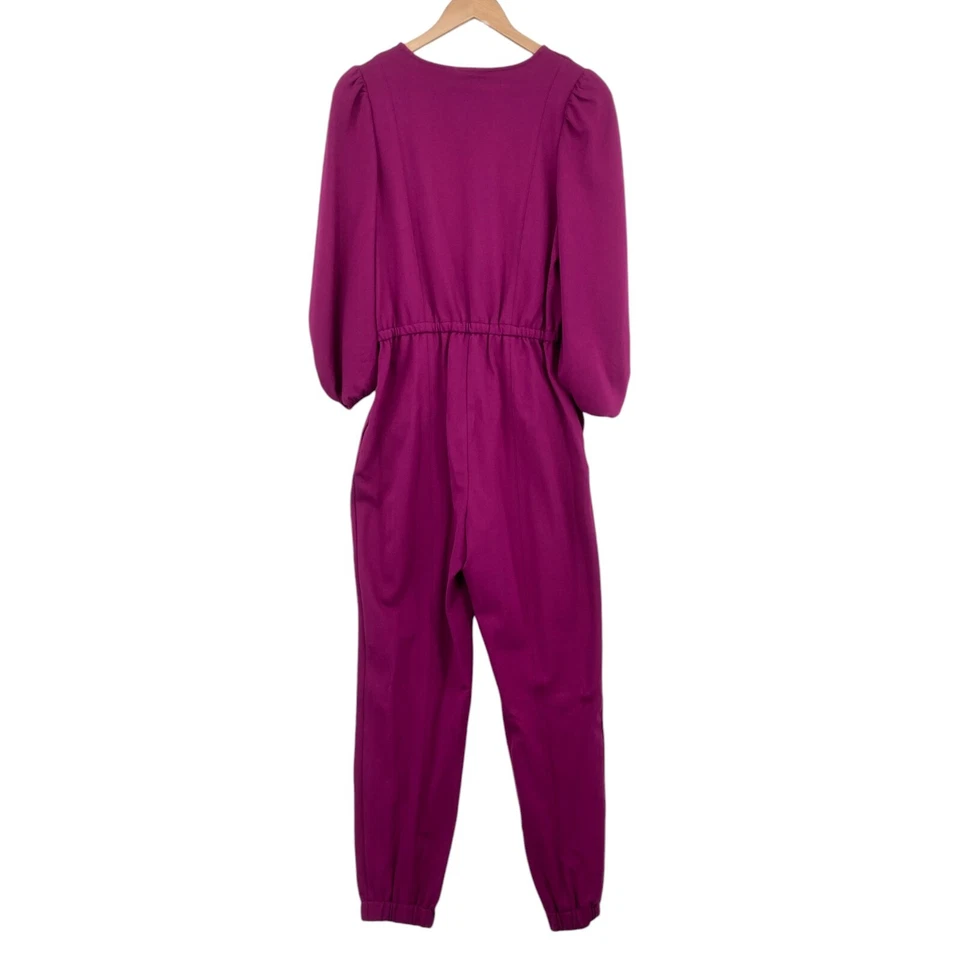 Mono INC International Concepts para mujer M púrpura Cottagecore cuello en V cremallera frontal Foto 2 de 4