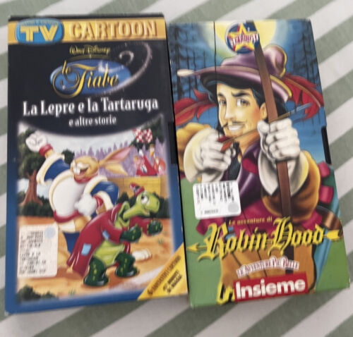 Robin Hood - VHS STARDUST Le Avventure Più Belle+La Lepre E La Tartaruga N.2 VHS - Foto 1 di 3