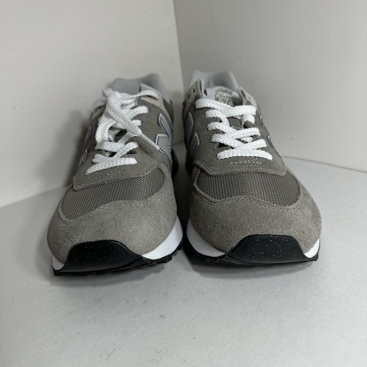 Women's New Balance 574 Core Shoes Grey White Men's 9.5