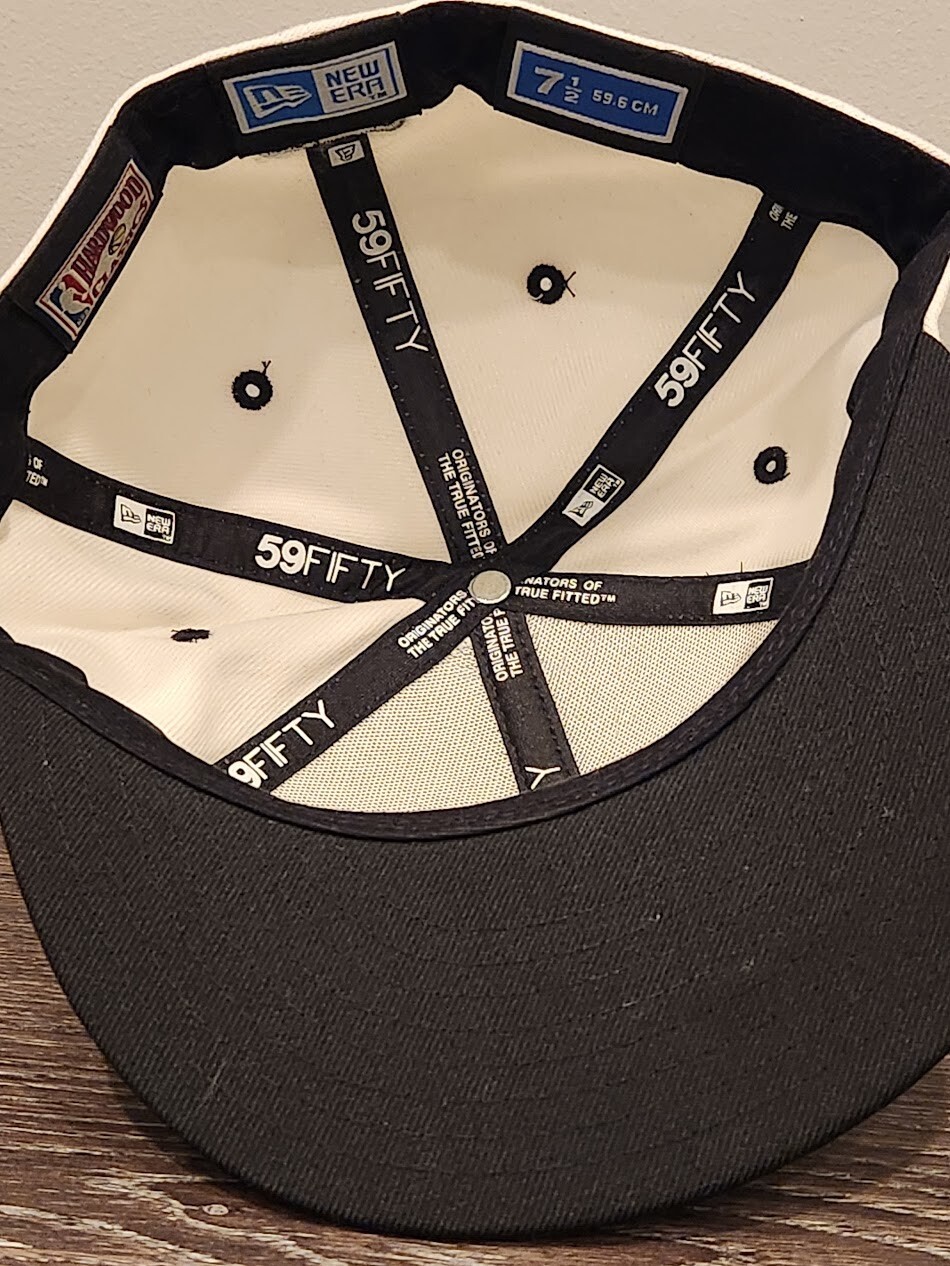 New Era San Antonio Spurs Mid-2000's Logoman Fitted Hat 7-1/2 NBA Basketball view 5