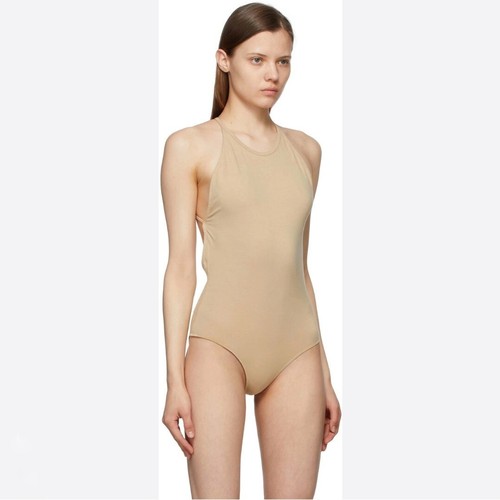 Rag & Bone Rooney Cross Back Bodysuit Beige Women’s Size Small NEW Minimalist - Picture 5 of 11