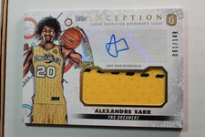 2022-23 Topps Overtime Elite Inception ALEXANDRE SARR AUTO Jersey Patch RC /149