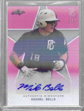 MICHAEL BELLO 2020 Leaf Perfect Game XRC RC Auto Shimmer 1/1