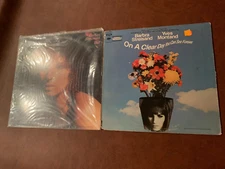 Lot of 2 Barbra Streisand- S-30086, FC-36258 Vinyl 12'' Vintage
