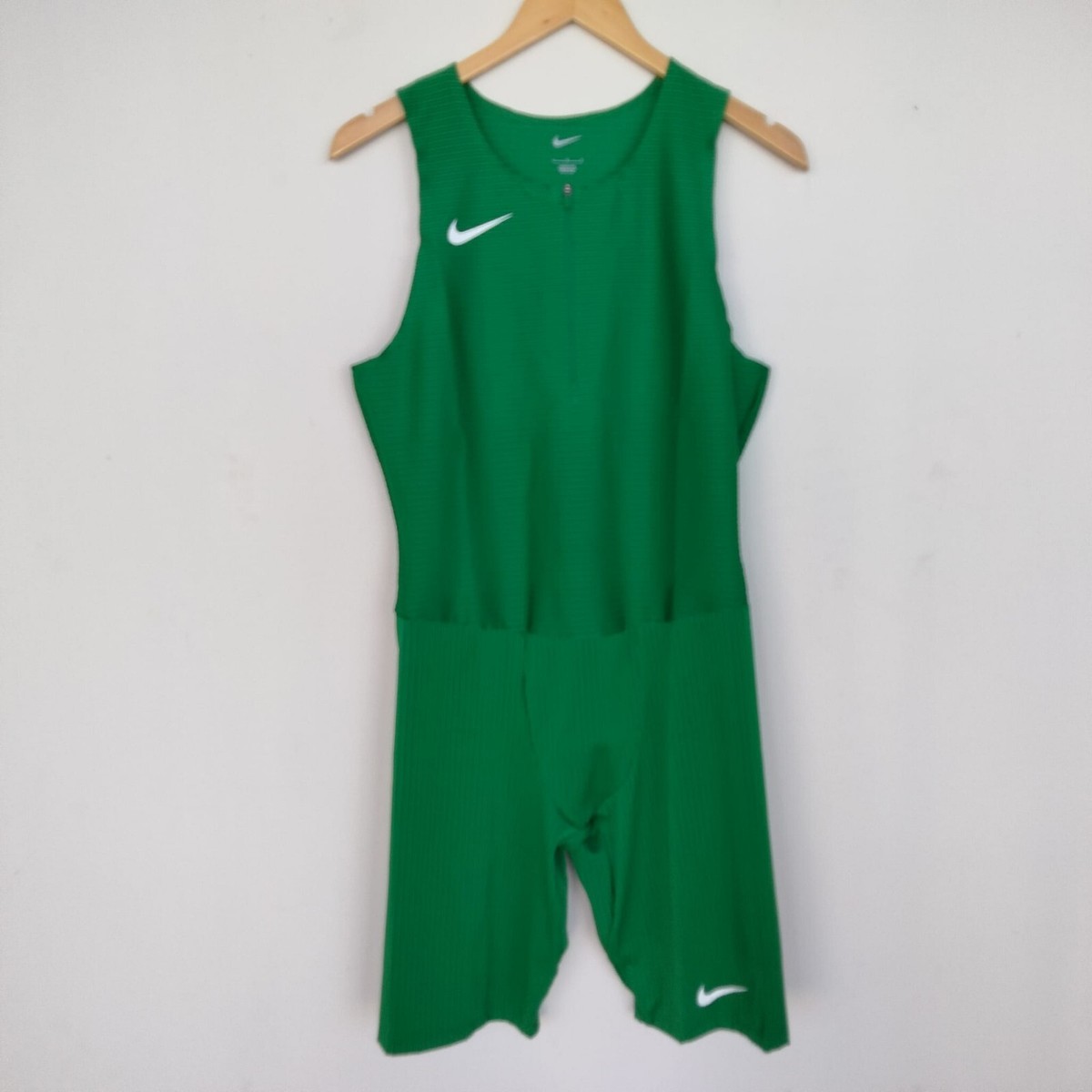 Nike Pro Elite Team Track & Field Speedsuit Green DD7698-302 Mens