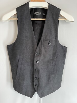 TopMan Five button front Vest Size XXS