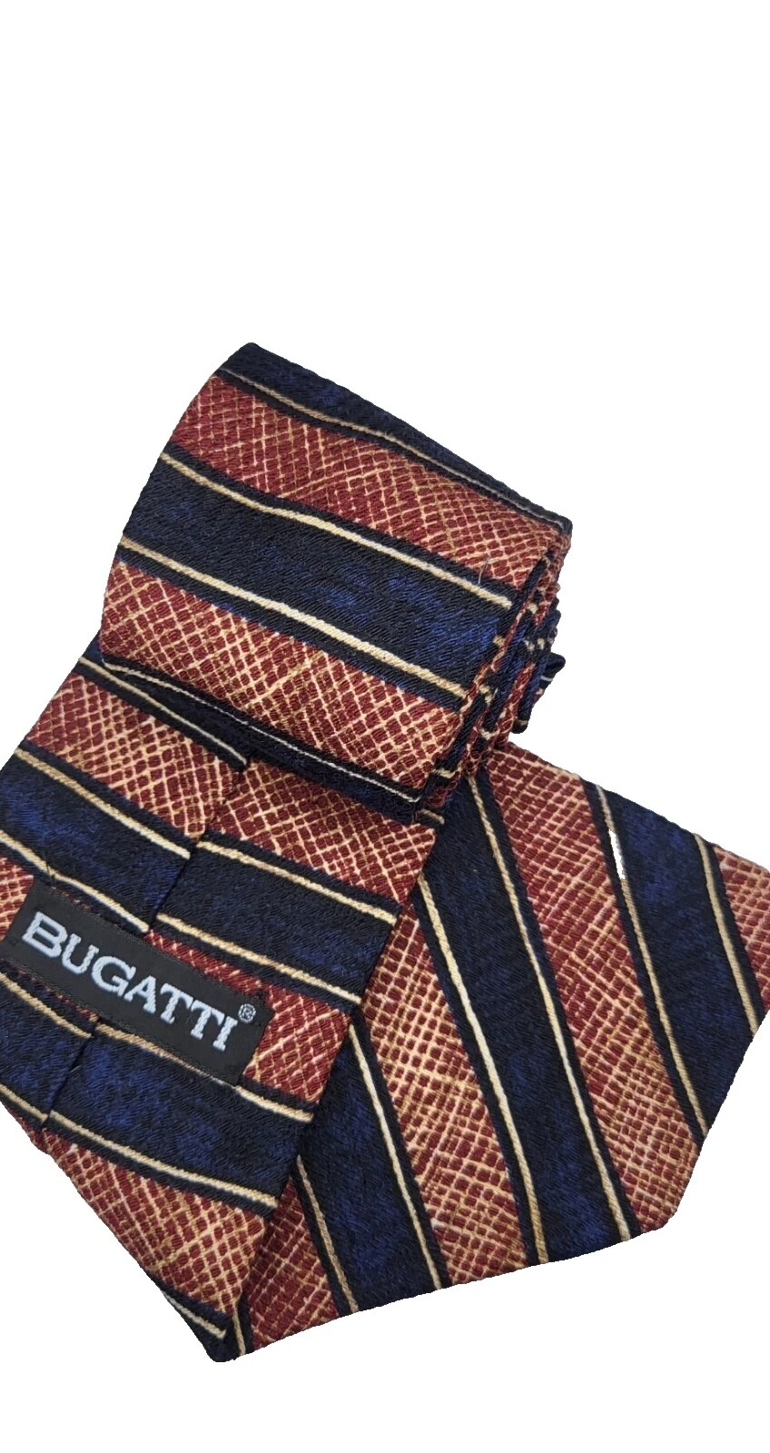 Lazos de seda Bugatti a Rayas 100% para De hombre