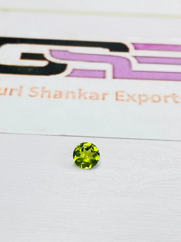 Peridot Facettiert Rund Schliff Lose Edelstein 2.5x2.5 MM Zu 8x8 MM Natürlich Dg - Bild 2 von 4