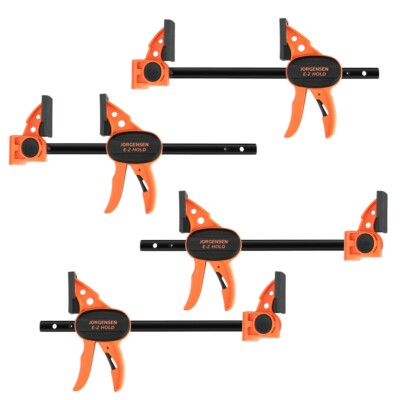 Jorgensen 4PC One-Hand Light Duty E-Z Hold Clamp/Spreader 6'' Spreader/Bar Clamps