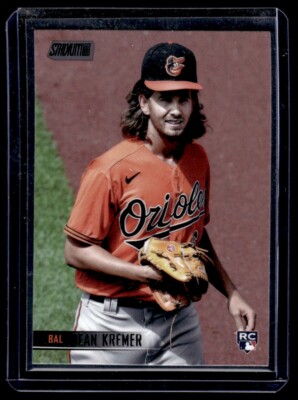 2021 Stadium Club Black Foil Dean Kremer RC Baltimore Orioles #107