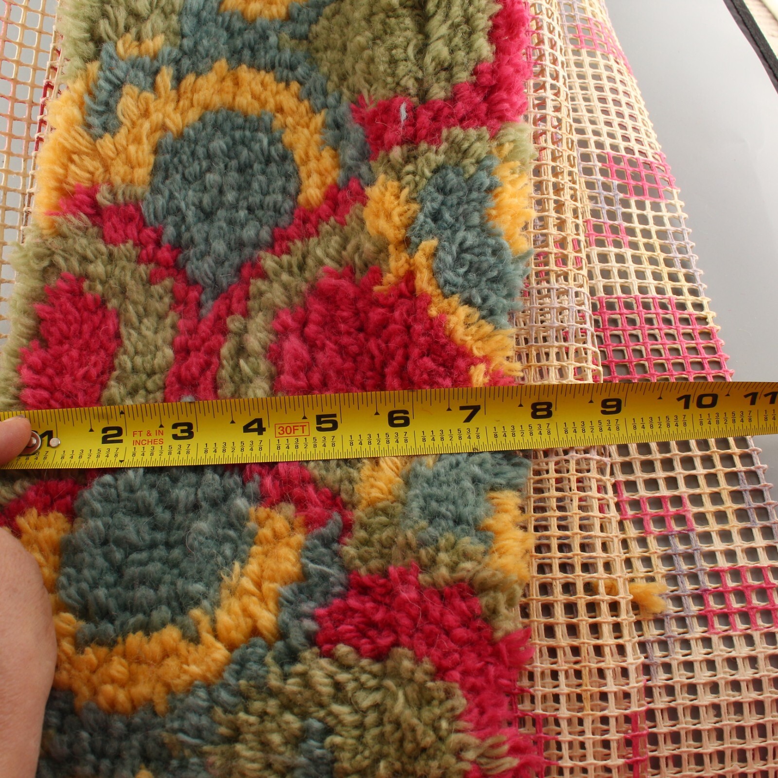 Shillcraft Latch Hook Wool Rug Kit VTG Art Deco 1970 30X50 85