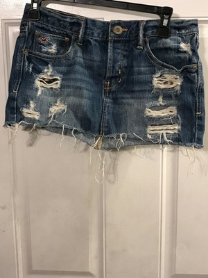 denim skirt hollister