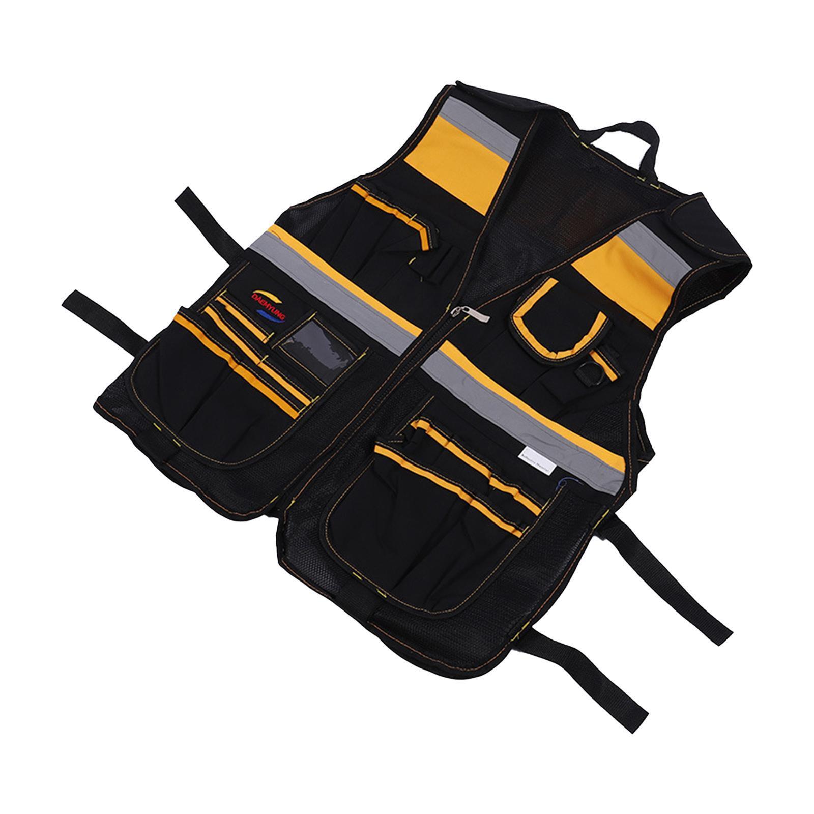 Electrician Tool Vest Reflective Safety Vest for Electricians
