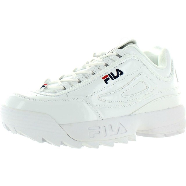 fila disruptor patent white