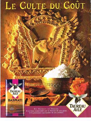 WERBUNG WERBUNG 2000 BIER FLÜGEL Reis Basmati