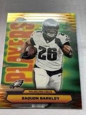 Saquon Barkley 2025 Topps Chrome Power Players #PP-13 Philadelphia Eagles