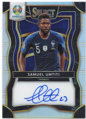 2020 Panini Select UEFA Euro - Samuel Umtiti - Silver AUTO
