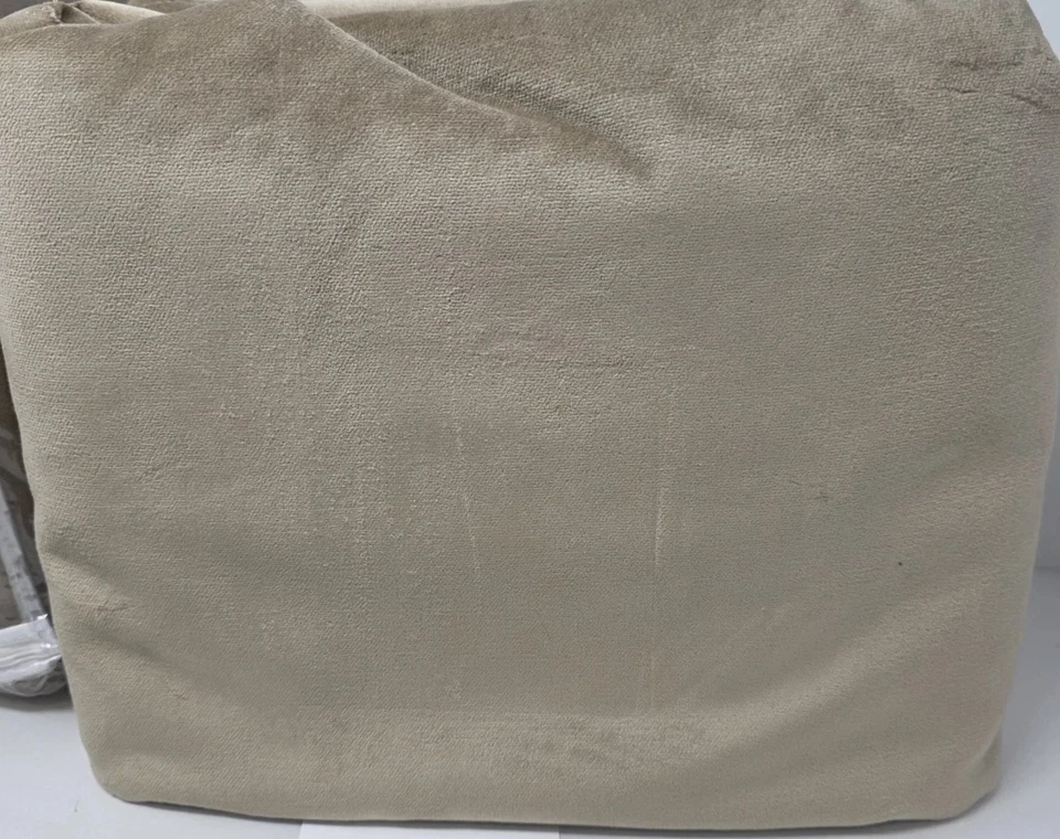 New Pottery Barn Velvet Twill Blackout Drapes 50" x 108" ~Taupe~ Set of 2 - Image 2 of 3