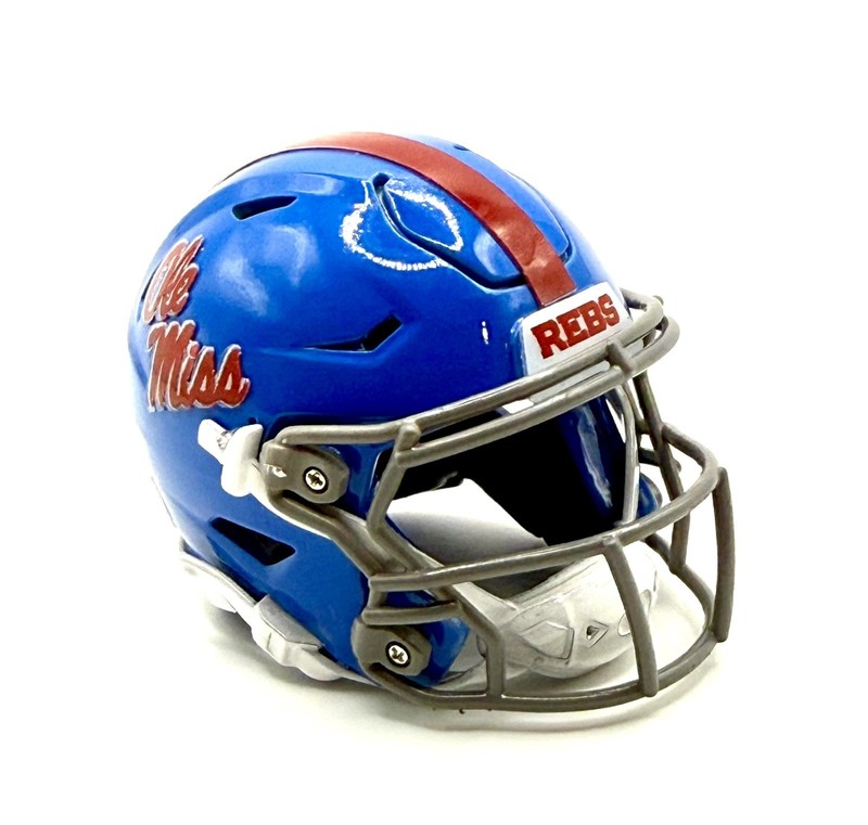 Custom Ole Miss Rebels 3D Pocket Pro Riddell Helmet