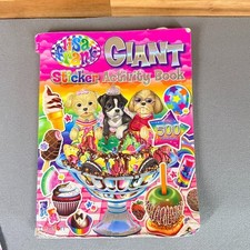 Lisa Frank Giant Sticker Activity Book Over 500 Stickers Partial Used Crafts