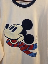 NWT Disney Mickey Mouse Winter Scenic Pullover Sweatshirt for Adults Sz 3XL